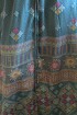 Vestido Manu de seda Turquesa y azul