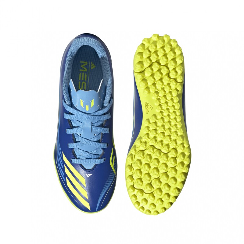 Championes adidas F50 Messi Club Césped artificial de niño Blue & Green