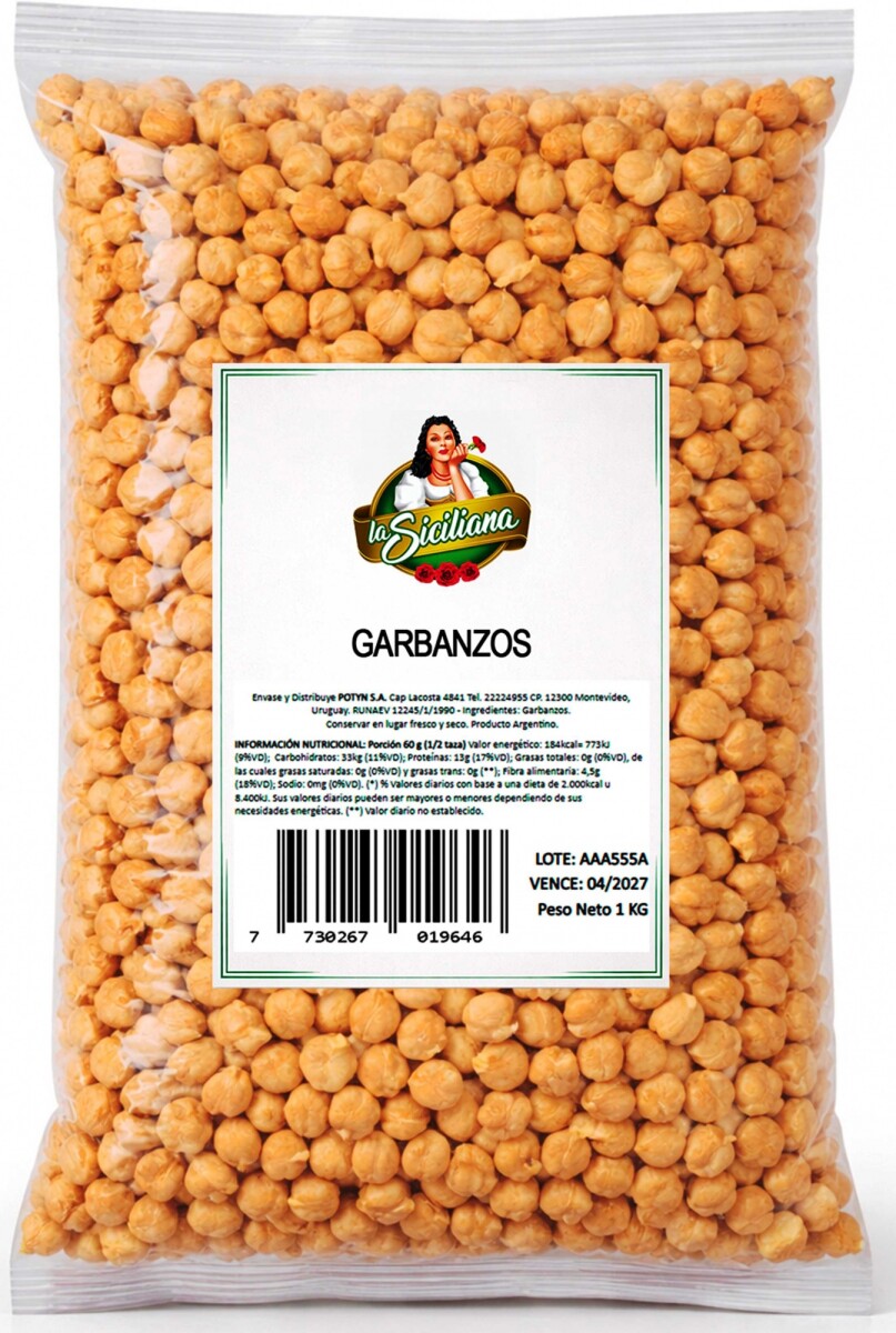 GARBANZOS LA SICILIANA PAQ. 1K 