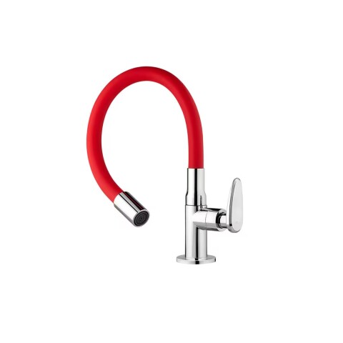 Grifo unitario mesa cocina ALLURE MOUVE cromo rojo Grifo Unitario Mesa Cocina Allure Mouve Cromo Rojo