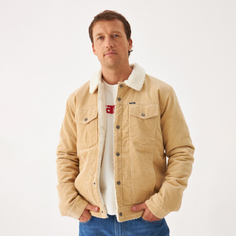 Campera Wrangler de Hombre - WESTERN Corduroy - W86001BEIGE BEIGE