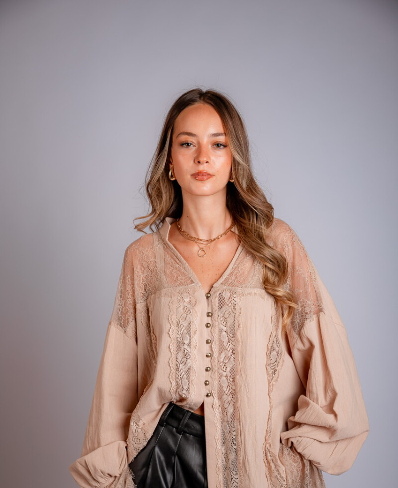 Camisa Viena (PRE VENTA) beige