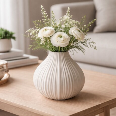 FLORERO PASTEL Beige - UNICO