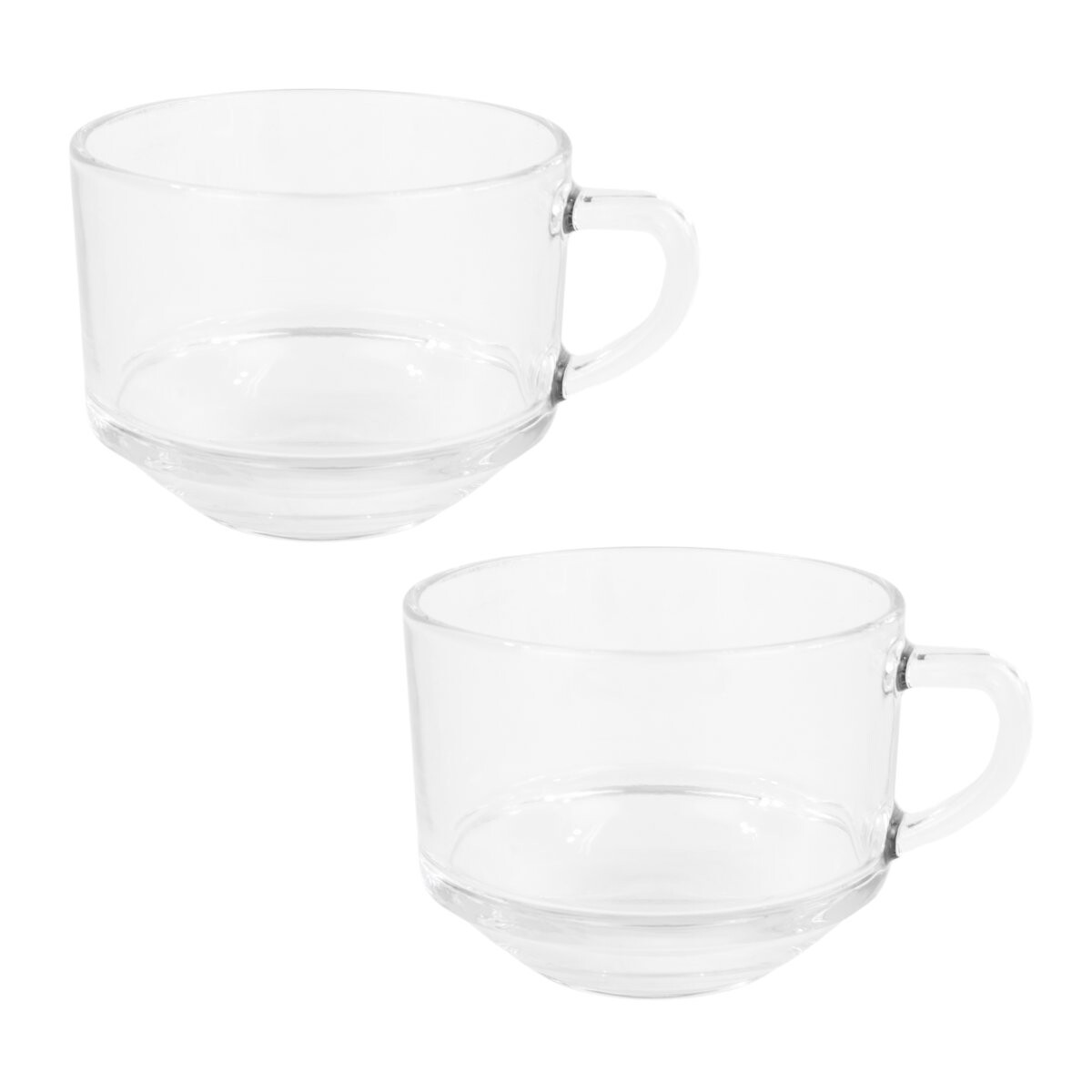 Set de 2 tazas de vidrio 625ml 