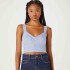 BLUSA SM FEM AZUL CARIBE/CHUMBO/BLANCO