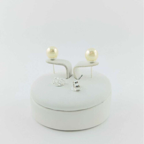 Caravanas en Plata 925 con Perla De Fantasía