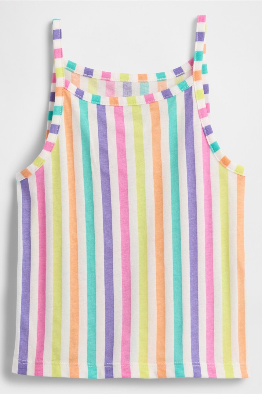 Musculosa Rib Toddler Niña Multi Stripe