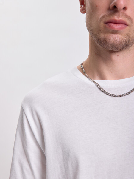 Remera manga larga básica Blanco