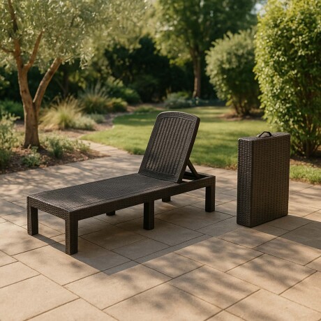 REPOSERA PLEGABLE POLIPROPILENO MARRON TULUM