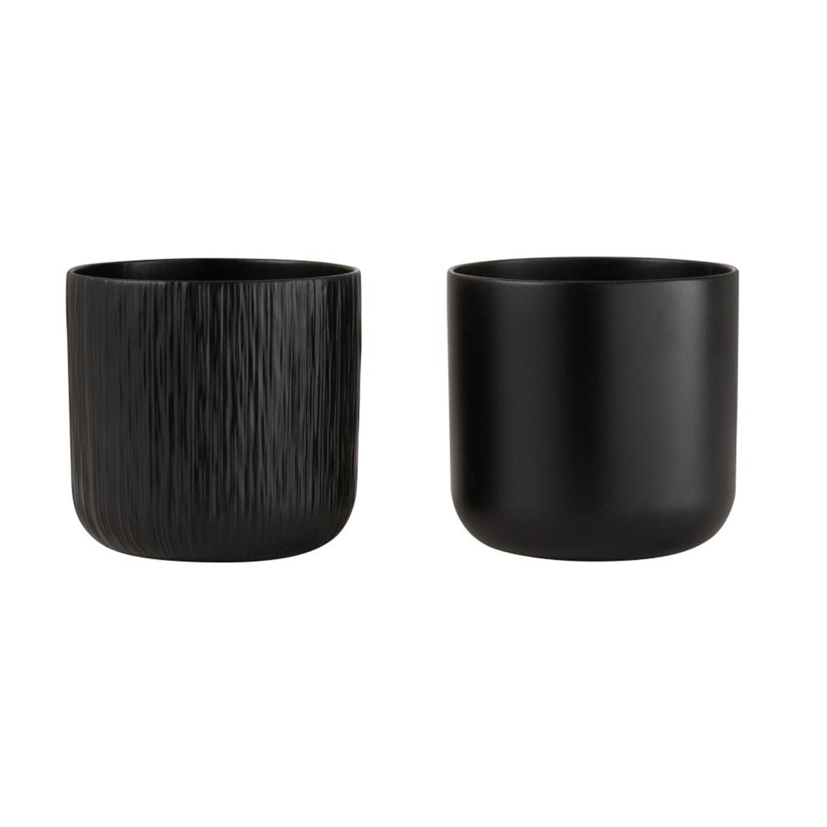 MACETA - NEGRO CERÁMICA BLACK 