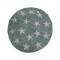 ALFOMBRA REDONDA POP D100CM ESTRELLAS CELESTE