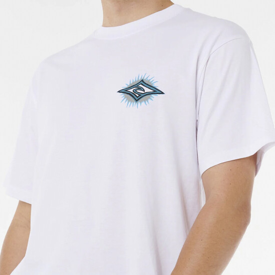 Remera Rip Curl Raw Burst Tee Blanco