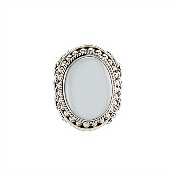 Anillo Oval-Plata 925-Piedra Luna-AN3088 conpiedra
