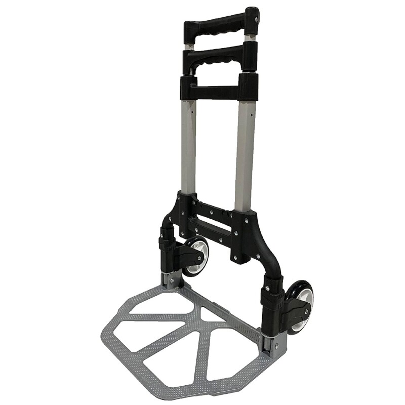 Carro de carga plegable en aluminio soporta hasta 75kg Carro de carga plegable en aluminio soporta hasta 75kg