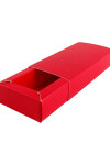 CAJA ECO BOMBONES 6x12x2,5 cm (3 bombones) ROJO