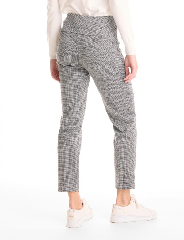 Pantalon Tejido Gales BLANCO/NEGRO