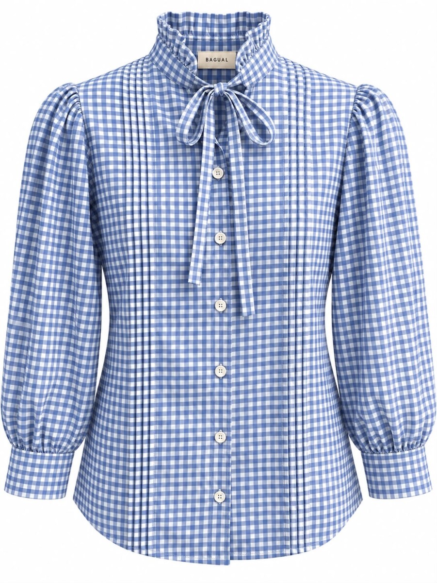 Blusa Vichy - Azul 