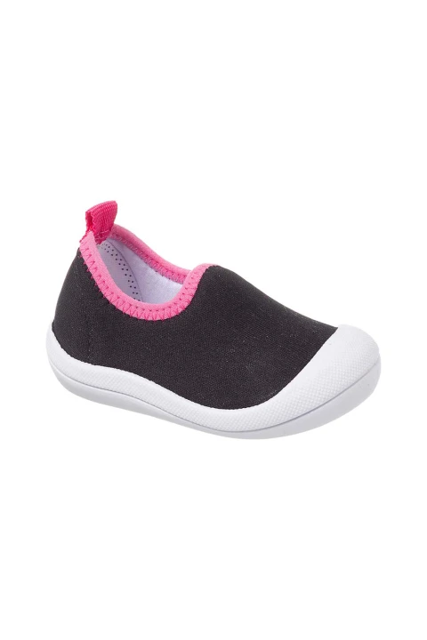 Zapatilla Negro y Rosa
