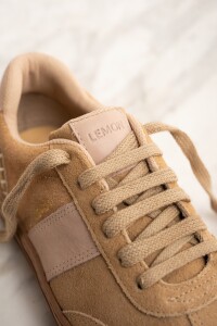 Zapatilla Combinada Gamuza Arena