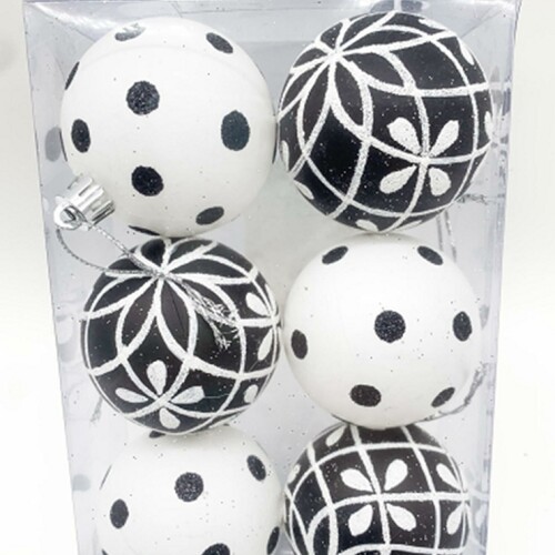 Esferas navidadeñas x 6 Fi.navi.bolas Navidad 6 Uni X 6cms Ll