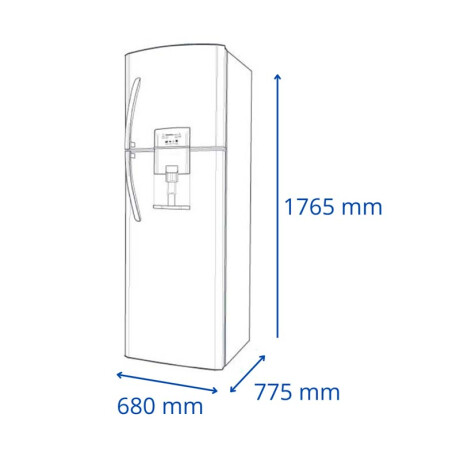 Heladera JAMES JM560 con Dispensador 390 Litros Negro