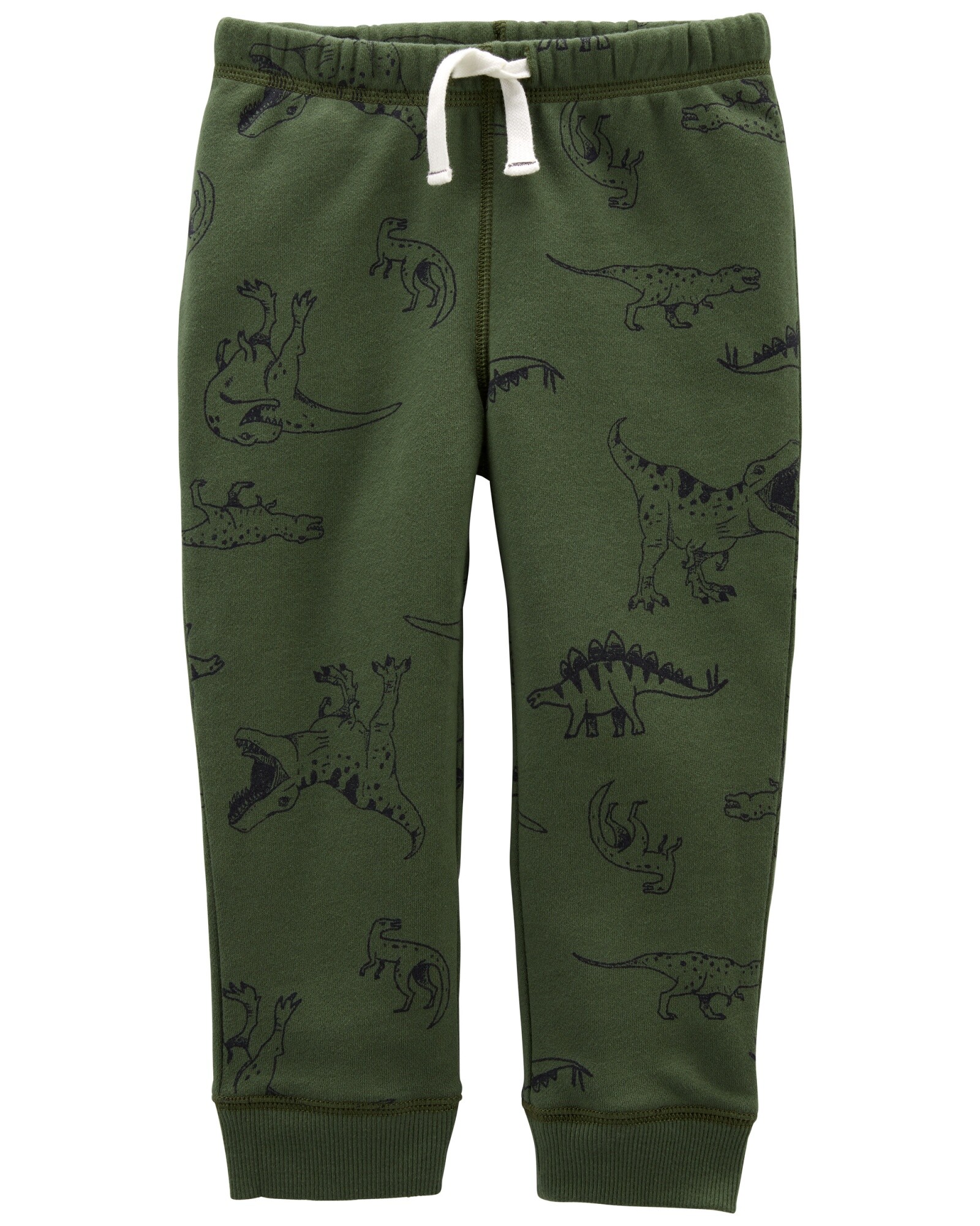 Pantalón de algodón con felpa diseño dinosaurios Sin color