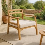 SILLON MADERA TECA 71x79x86.5CM SILLON MADERA TECA 71x79x86.5CM