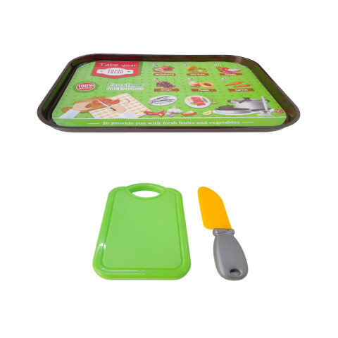 3X2 OUTLET Bandeja c/cuchillo, tabla y frutas para cortar 3x2 Outlet Bandeja C/cuchillo, Tabla Y Frutas Para Cortar