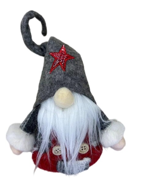 MUÑECO PAPA NOEL NAVIDAD CHICO 20CM GRIS/ROJO MUÑECO PAPA NOEL NAVIDAD CHICO 20CM GRIS/ROJO