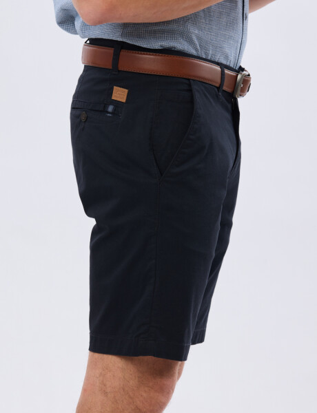 BERMUDA CLASICA CON ELASTANO Azul