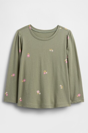 Remera Toddler Niña Walden Green