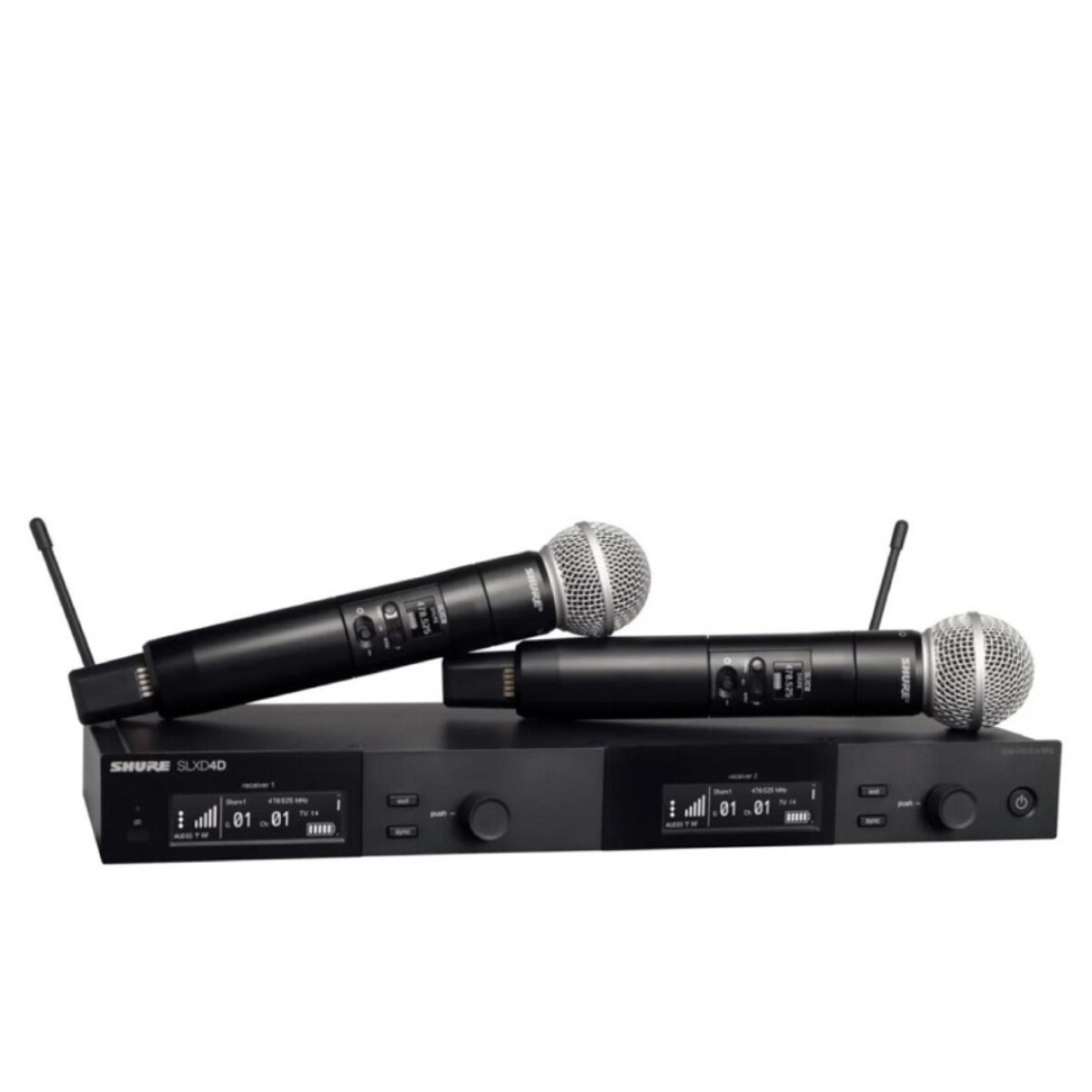 Microfono Inalámbrico Shure Slxd24d/sm58-l55 Dual C/dos Transmisores 