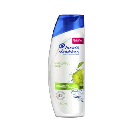 HEAD&SHOULDERS MANZANA FRESH SHAMPOO 180ml HEAD&SHOULDERS MANZANA FRESH SHAMPOO 180ml