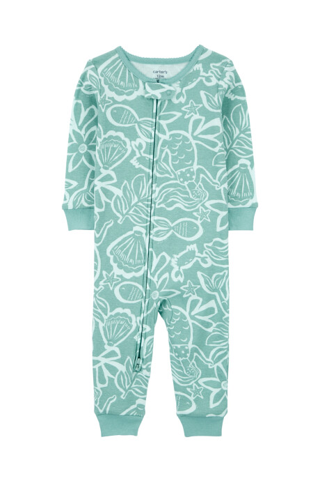Pijama una pieza de algodón, diseño océano Pijama una pieza de algodón, diseño océano
