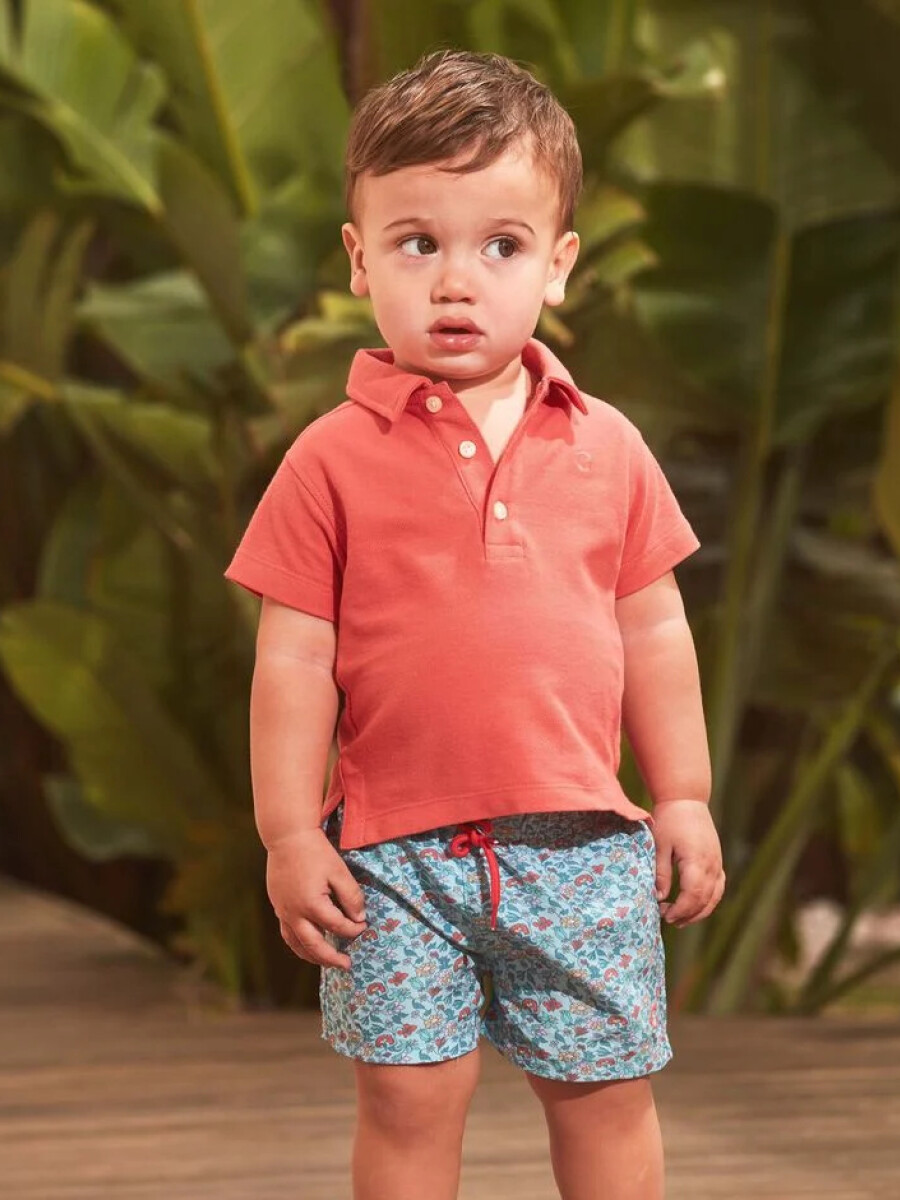 Bañador Estampado Floral Gris