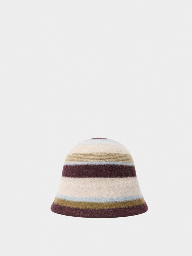 Sombrero Bucket De Lana multicolor