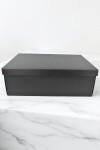 Caja+tapa easy 45,5x32x15 cm. SETA NERO