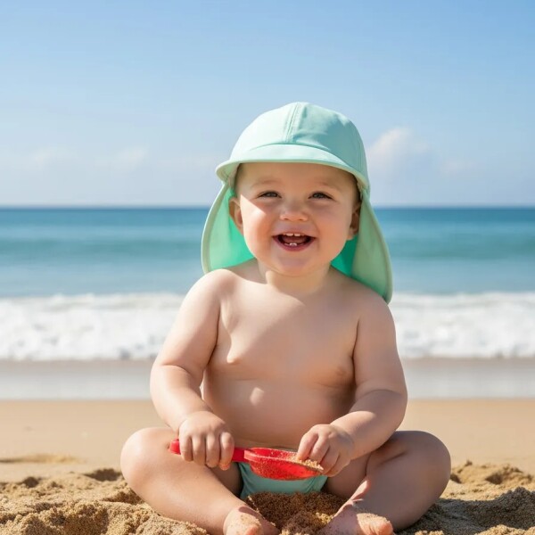 Gorro Carters con filtro UV verde agua Gorro Carters con filtro UV verde agua
