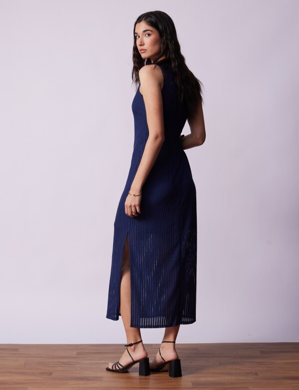 Vestido Maxi Lineas AZUL