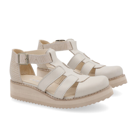 SANDALIAS VENET - CUERO LILE BEIGE