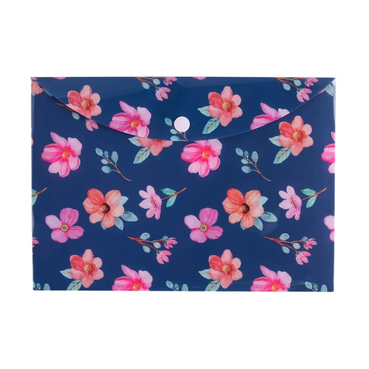 Sobre Mooving A5 - Flores fondo azul 