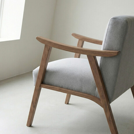 Butaca Ravena - Tela Rústica 291-G2 (Ceniza)