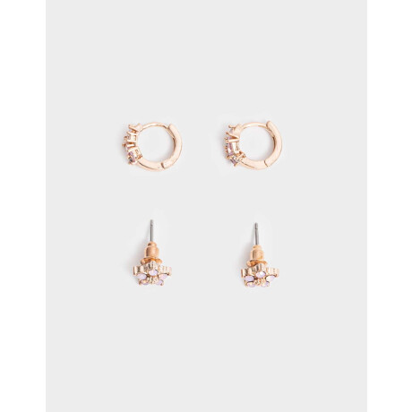 Aros Sets Premium Rose Dorado Oro Rosa