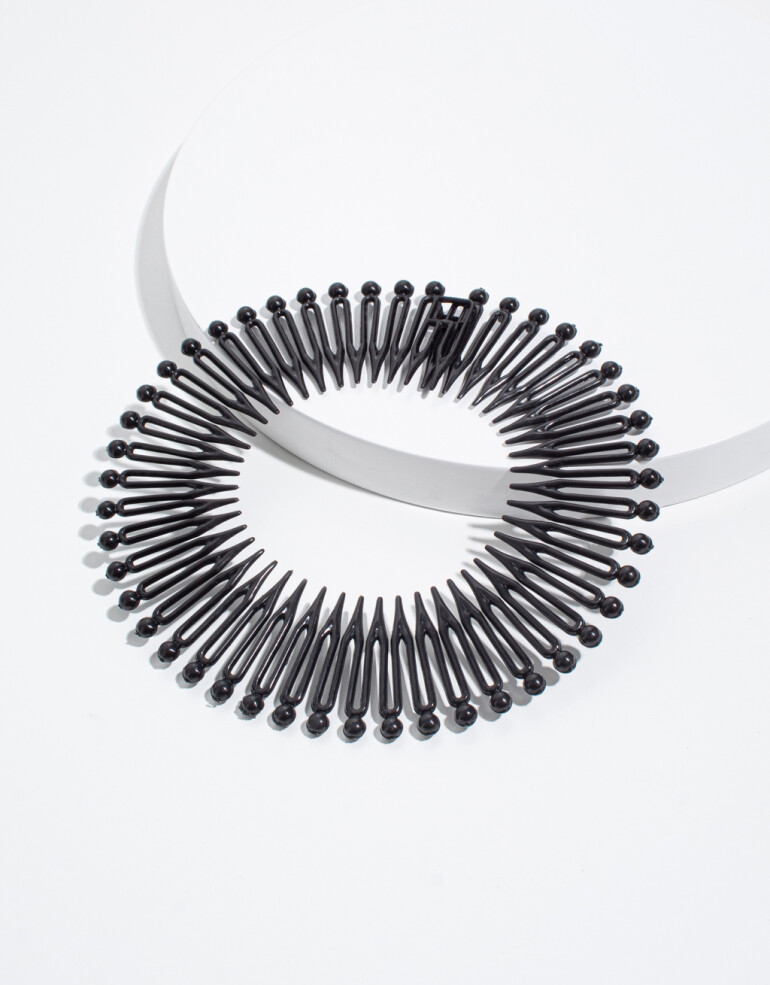 Accesorios Pelo Set Varios Vincha Zig Zag - Negro