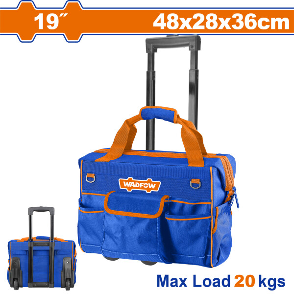 BOLSO PARA HERRAMIENTAS RÍGIDO CON RUEDAS 19´´ WADFOW WTGR102 BOLSO PARA HERRAMIENTAS RÍGIDO CON RUEDAS 19´´ WADFOW WTGR102