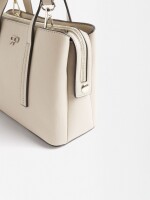 Bolso Tote Con Bandolera crudo