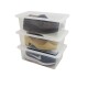 Caja organizadora zapatera apilable TRANSPARENTE