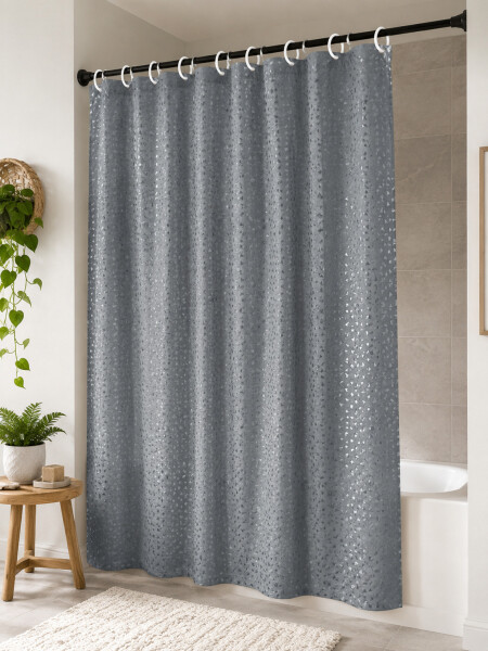 CORTINA POLIESTER GRIS