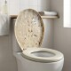 Asiento de inodoro acolchonado Universal Atlas MARMOL BEIGE