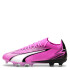 Championes Unisex Puma Fútbol 11 Ultra Match FG/AG Rosado - Negro - Blanco